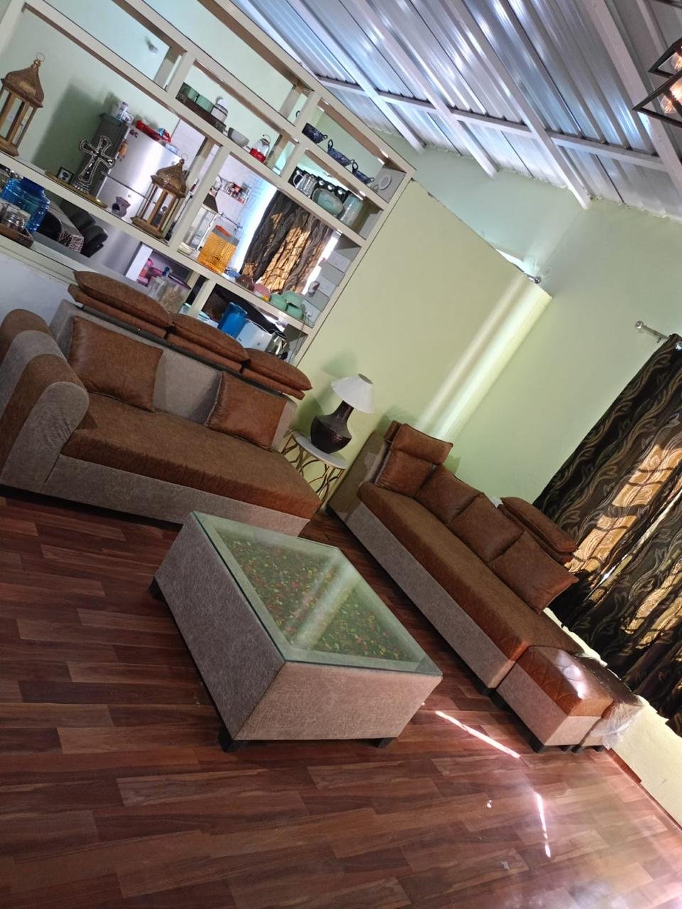 Vaulted Ceiling Living Lounge in Kasauli